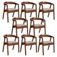 Traditional Arm Chair Wood Open Back Dining Room Chair for Kitchen