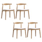 Traditional Side Chair Wood Open Back Dining Room Chair for Kitchen