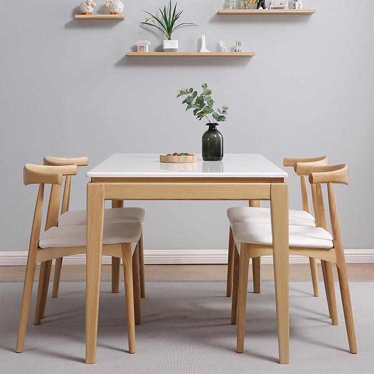 Traditional Side Chair Wood Open Back Dining Room Chair for Kitchen