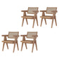 Wood Side Dining Arm Chair Traditional Open Back Dining Side Chair in Natural 4 Piece Set Clearhalo 'Dining Chairs' 'Dining Tables & Seating' 'dining_chair' 'furn' 'furn_dining_chair' 'Furniture' 'Kitchen & Dining Furniture' 6266837