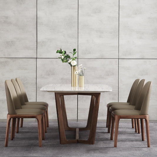 Sedia tradizionale sedia da pranzo solido in legno per cucina