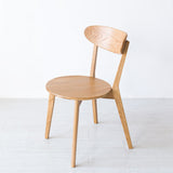 Wood Side Dining Chairs Traditional Open Back Dining Side Chair in Natural