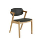 Wood Side Dining Chairs Contemporary Open Back Dining Side Chair in Black Clearhalo 'Dining Chairs' 'Dining Tables & Seating' 'dining_chair' 'furn' 'furn_dining_chair' 'Furniture' 'Kitchen & Dining Furniture' 6266919