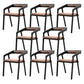 Metal Side Dining Chairs Industrial Open Back Dining Side Chair