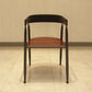 Contemporary Kitchen Dining Armchair Metal Side Dining Chairs in Black