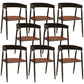 Contemporary Kitchen Dining Armchair Metal Side Dining Chairs in Black