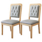 Contemporary Wood Dining Armless Chair Open Back Dining Side Chair