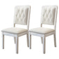 Contemporary Wood Dining Armless Chair Open Back Dining Side Chair