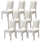 Contemporary Wood Dining Armless Chair Open Back Dining Side Chair