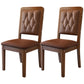Contemporary Wood Dining Armless Chair Open Back Dining Side Chair