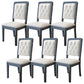 Contemporary Wood Dining Armless Chair Open Back Dining Side Chair