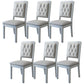 Contemporary Wood Dining Armless Chair Open Back Dining Side Chair