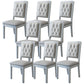 Contemporary Wood Dining Armless Chair Open Back Dining Side Chair