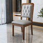 Contemporary Wood Dining Armless Chair Open Back Dining Side Chair
