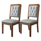 Contemporary Wood Dining Armless Chair Open Back Dining Side Chair