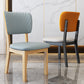 Contemporary Wood Dining Chairs Open Back Dining Side Chair for Restaurant Use