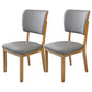 Contemporary Wood Dining Chairs Open Back Dining Side Chair for Restaurant Use