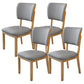 Contemporary Wood Dining Chairs Open Back Dining Side Chair for Restaurant Use