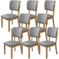 Contemporary Wood Dining Chairs Open Back Dining Side Chair for Restaurant Use