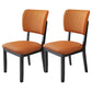 Contemporary Wood Dining Chairs Open Back Dining Side Chair for Restaurant Use