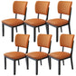 Contemporary Wood Dining Chairs Open Back Dining Side Chair for Restaurant Use