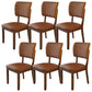 Contemporary Wood Dining Chairs Open Back Dining Side Chair for Restaurant Use