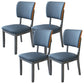 Contemporary Wood Dining Chairs Open Back Dining Side Chair for Restaurant Use