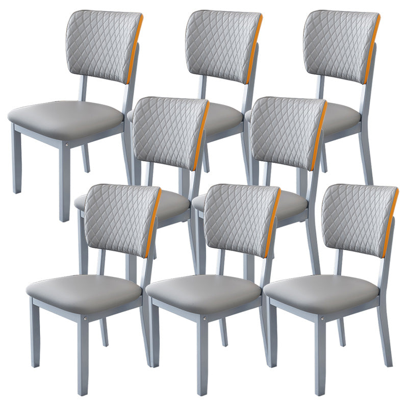 Contemporary Wood Dining Chairs Open Back Dining Side Chair for Restaurant Use