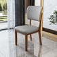 Contemporary Wood Dining Chairs Open Back Dining Side Chair for Restaurant Use