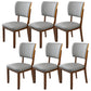 Contemporary Wood Dining Chairs Open Back Dining Side Chair for Restaurant Use