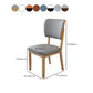 Contemporary Wood Dining Chairs Open Back Dining Side Chair for Restaurant Use