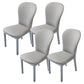 Contemporary Wood Dining Armless Chairs Upholstered Side Chairs for Restaurant Use