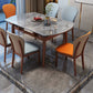 Contemporary Wood Dining Armless Chairs Upholstered Side Chairs for Restaurant Use