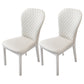 Contemporary Wood Dining Armless Chairs Upholstered Side Chairs for Restaurant Use