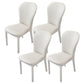 Contemporary Wood Dining Armless Chairs Upholstered Side Chairs for Restaurant Use