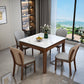 Contemporary Wood Dining Armless Chairs Upholstered Side Chairs for Restaurant Use