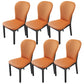 Contemporary Wood Dining Armless Chairs Upholstered Side Chairs for Restaurant Use