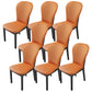 Contemporary Wood Dining Armless Chairs Upholstered Side Chairs for Restaurant Use