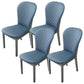 Contemporary Wood Dining Armless Chairs Upholstered Side Chairs for Restaurant Use