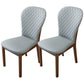 Contemporary Wood Dining Armless Chairs Upholstered Side Chairs for Restaurant Use