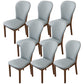 Contemporary Wood Dining Armless Chairs Upholstered Side Chairs for Restaurant Use