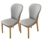 Contemporary Wood Dining Armless Chairs Upholstered Side Chairs for Restaurant Use