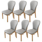 Contemporary Wood Dining Armless Chairs Upholstered Side Chairs for Restaurant Use