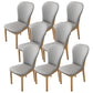 Contemporary Wood Dining Armless Chairs Upholstered Side Chairs for Restaurant Use