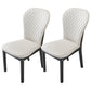 Contemporary Wood Dining Armless Chairs Upholstered Side Chairs for Restaurant Use
