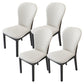 Contemporary Wood Dining Armless Chairs Upholstered Side Chairs for Restaurant Use