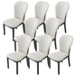 Contemporary Wood Dining Armless Chairs Upholstered Side Chairs for Restaurant Use