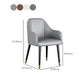 Glam Faux Leather Dining Chairs Metal Arm Dining Room Chairs Clearhalo 'Dining Chairs' 'Dining Tables & Seating' 'dining_chair' 'furn' 'furn_dining_chair' 'Furniture' 'Kitchen & Dining Furniture' 6267209