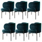 Modern Style Velvet Side Chair Arm Metal Side Chair for Home Use Green 6 Piece Set Clearhalo 'Dining Chairs' 'Dining Tables & Seating' 'dining_chair' 'furn' 'furn_dining_chair' 'Furniture' 'Kitchen & Dining Furniture' 6267253