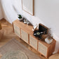 Home Wooden Side Board Modern Rectangle Sideboard Cabinet with Doors